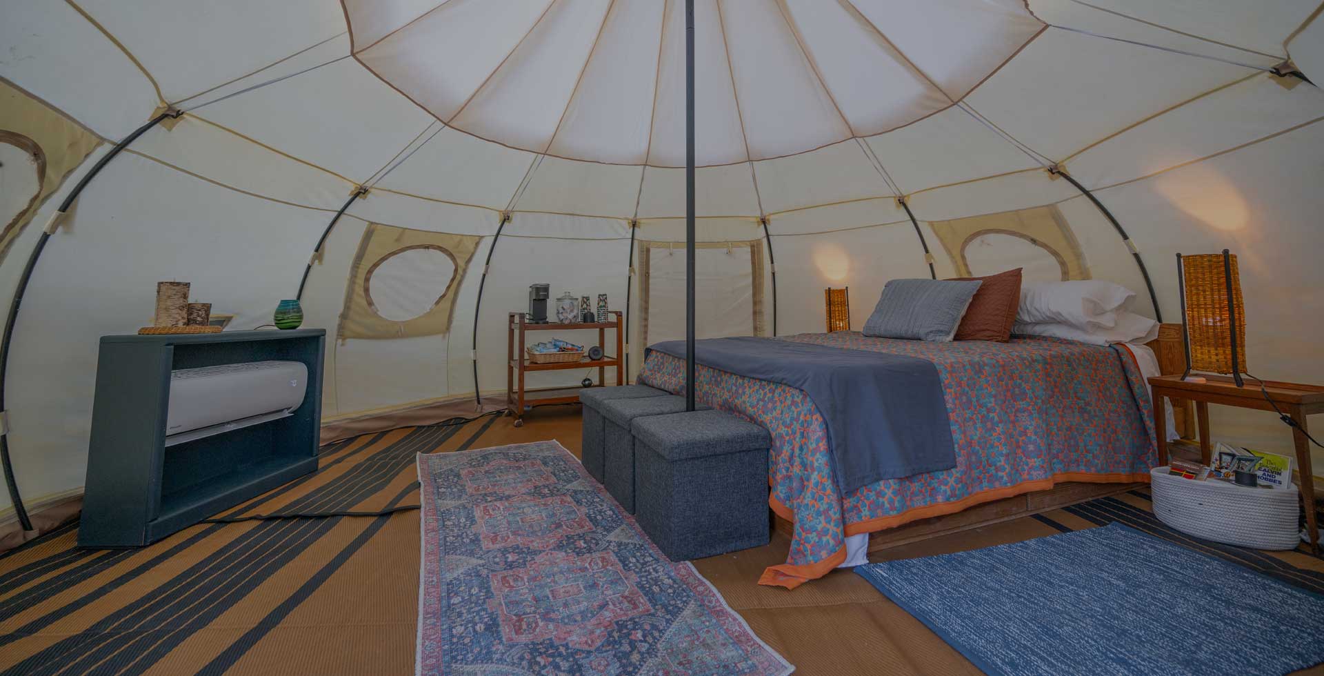 interior of the tent